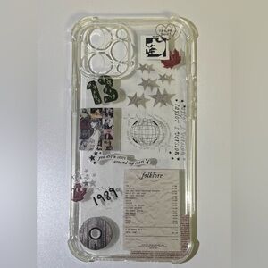 iPhone 15 Pro Max Swiftie Album Collage Case | 1989 Folklore RED Aesthetic